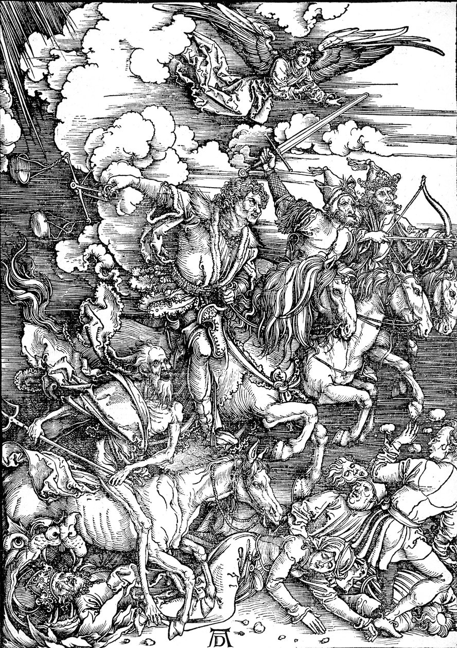 O Apocalipse de João: 4. Os Quatro Cavaleiros do Apocalipse de Albrecht Dürer