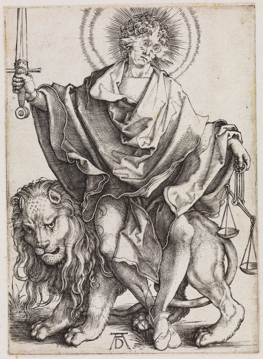 O sol da justiça (Sol Justitiae) de Albrecht Dürer
