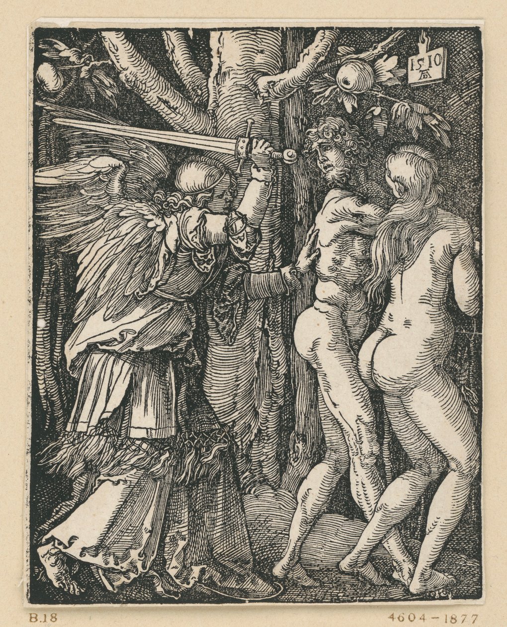 A expulsão do Paraíso (Pequena Paixão) de Albrecht Dürer