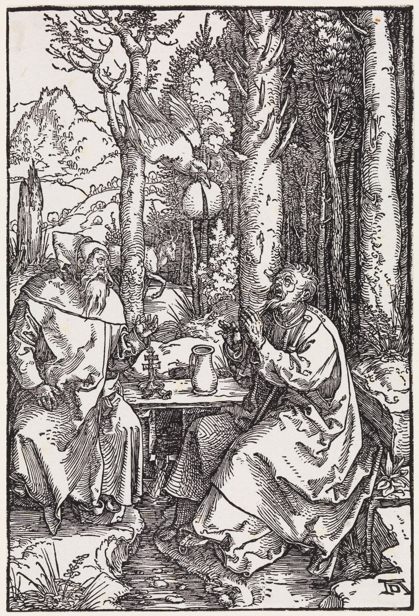 Os santos eremitas António e Paulo de Albrecht Dürer