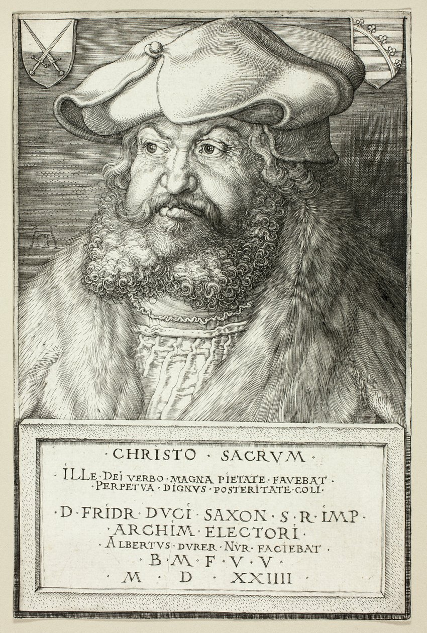 Eleitor Frederico, o Sábio da Saxônia de Albrecht Dürer