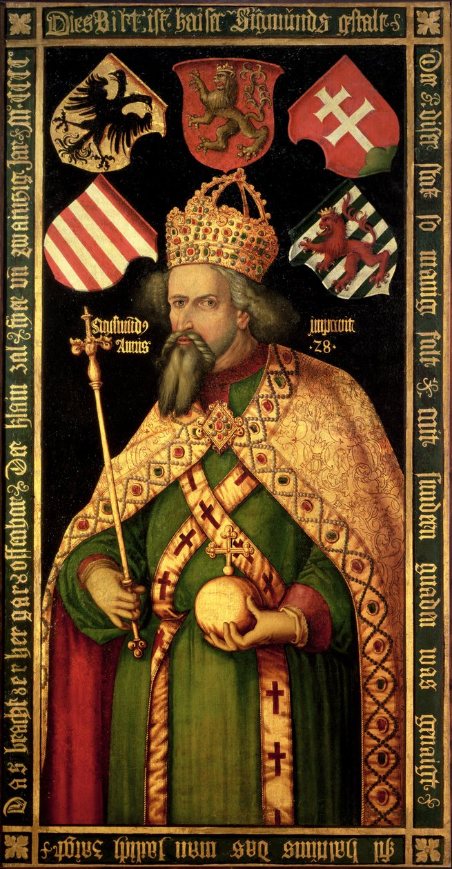 Imperador Sigismund, Sacro Imperador Romano, Rei da Hungria e Boêmia (1368-1437), c.1600 de Albrecht Dürer