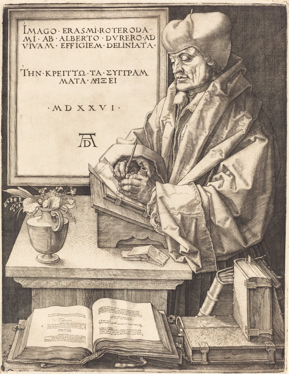 Erasmo de Roterdã de Albrecht Dürer