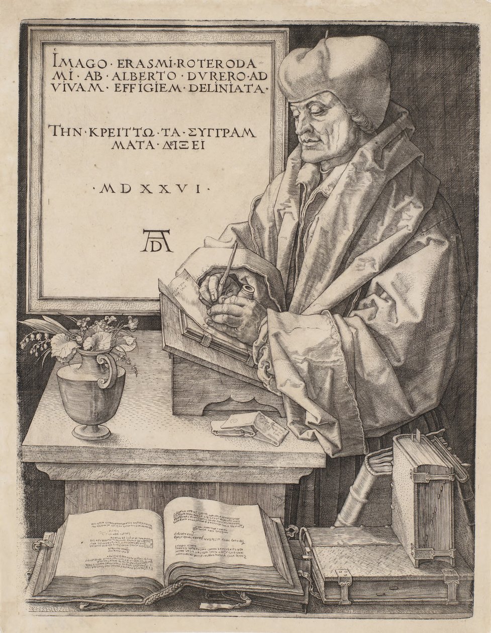 Erasmo de Roterdã de Albrecht Dürer