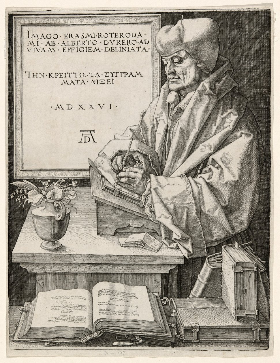 Erasmo de Roterdã de Albrecht Dürer