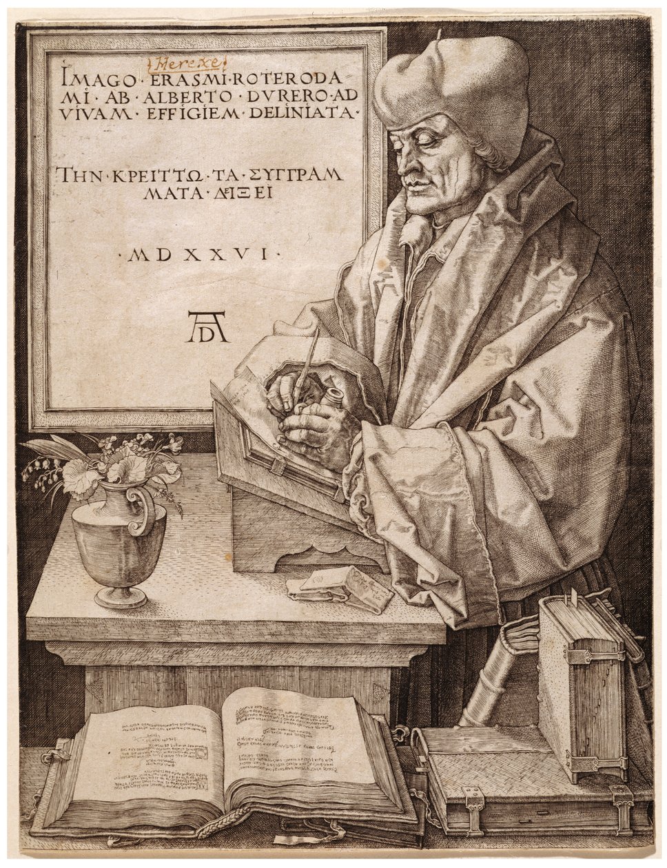 Erasmo de Roterdão de Albrecht Dürer