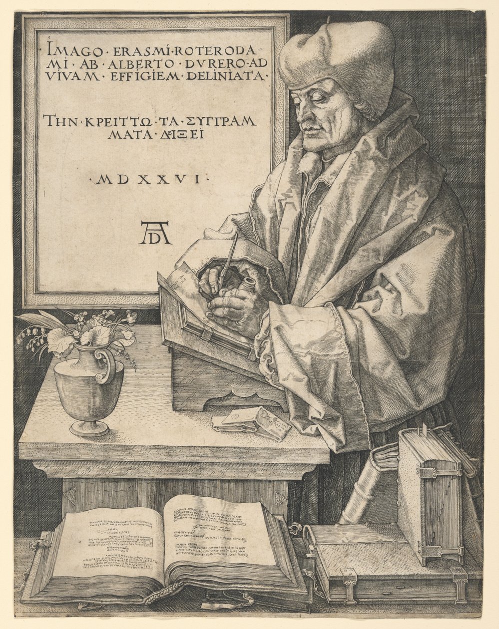 Erasmo de Roterdão de Albrecht Dürer
