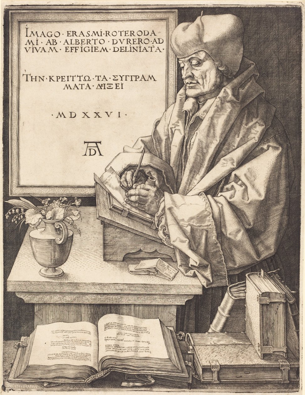 Erasmo de Roterdão de Albrecht Dürer