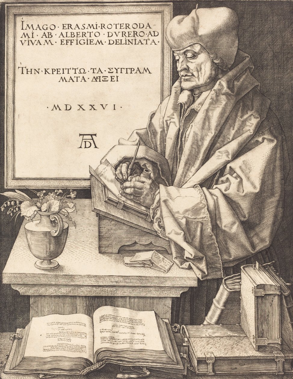 Erasmo de Roterdã, 1526. de Albrecht Dürer