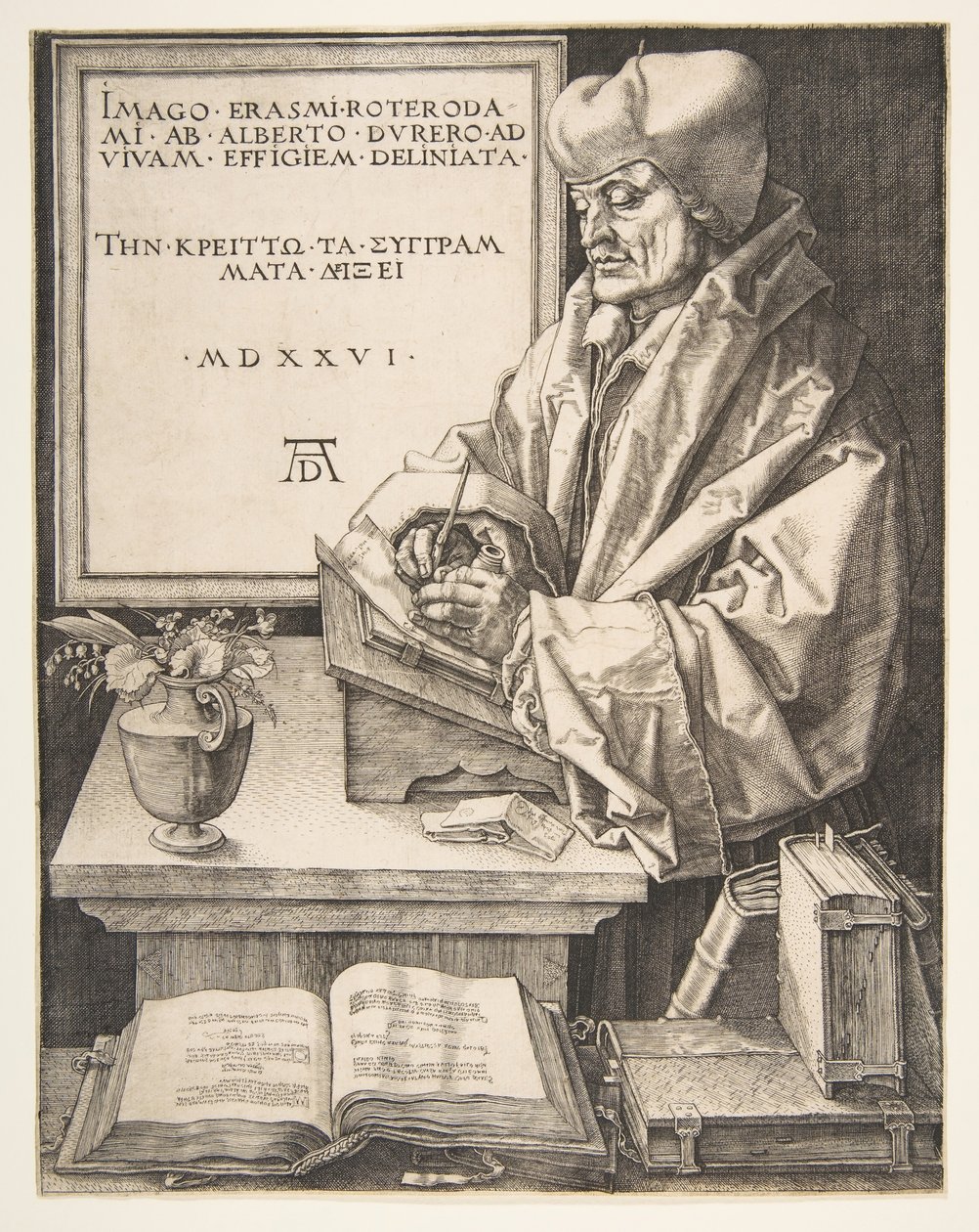 Erasmus de Roterdã, 1526. de Albrecht Dürer
