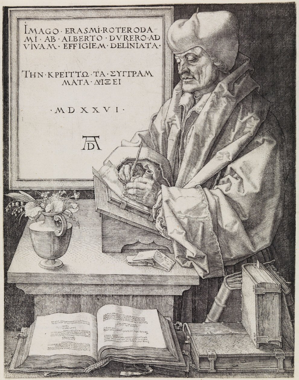 Erasmo de Roterdão de Albrecht Dürer