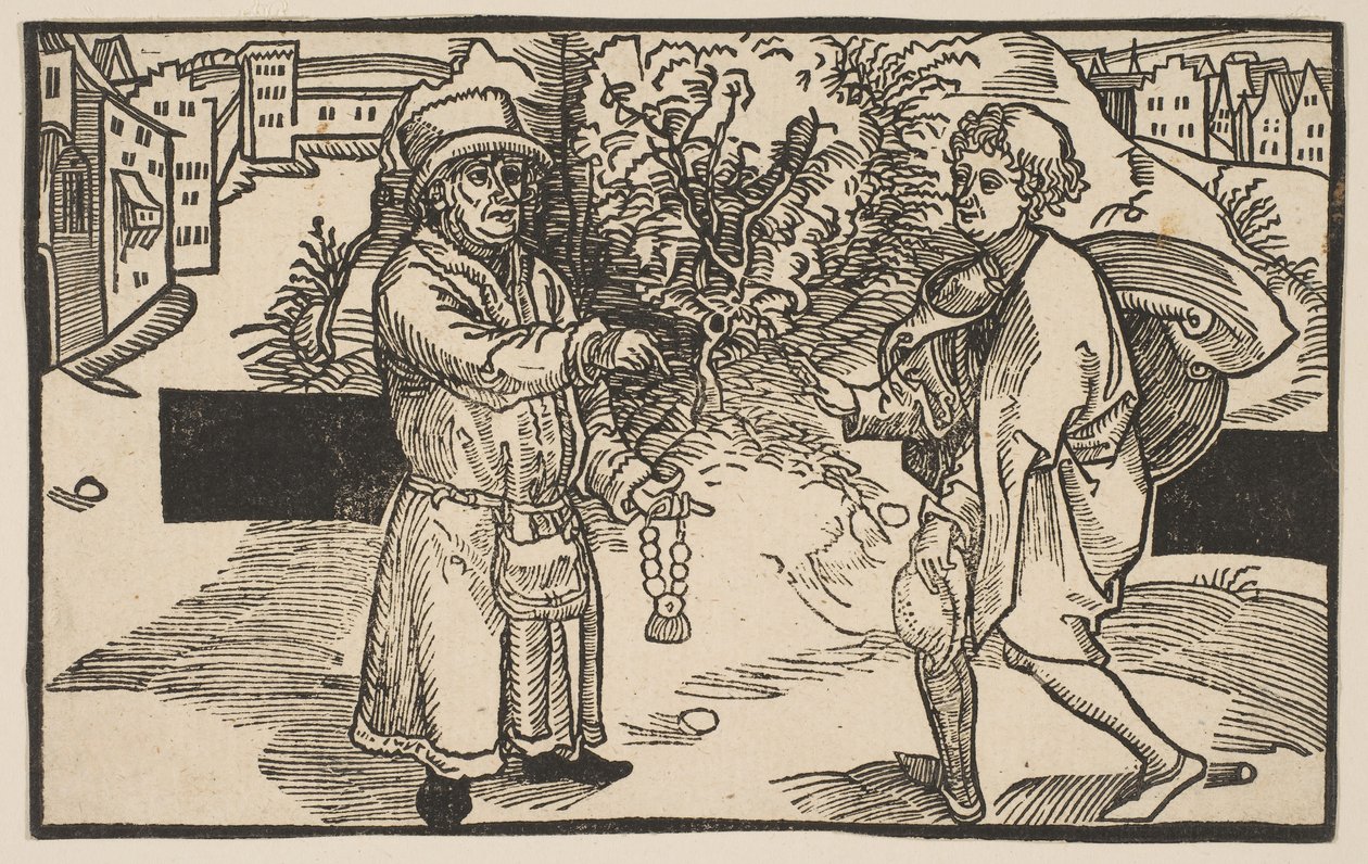 Eunuches, da Comédia de Terence, reimpressão do século XIX. de Albrecht Dürer