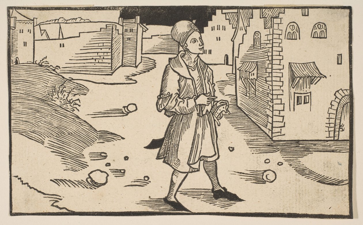 Eunuco, de A Comédia de Terence, reimpressão do século XIX. de Albrecht Dürer