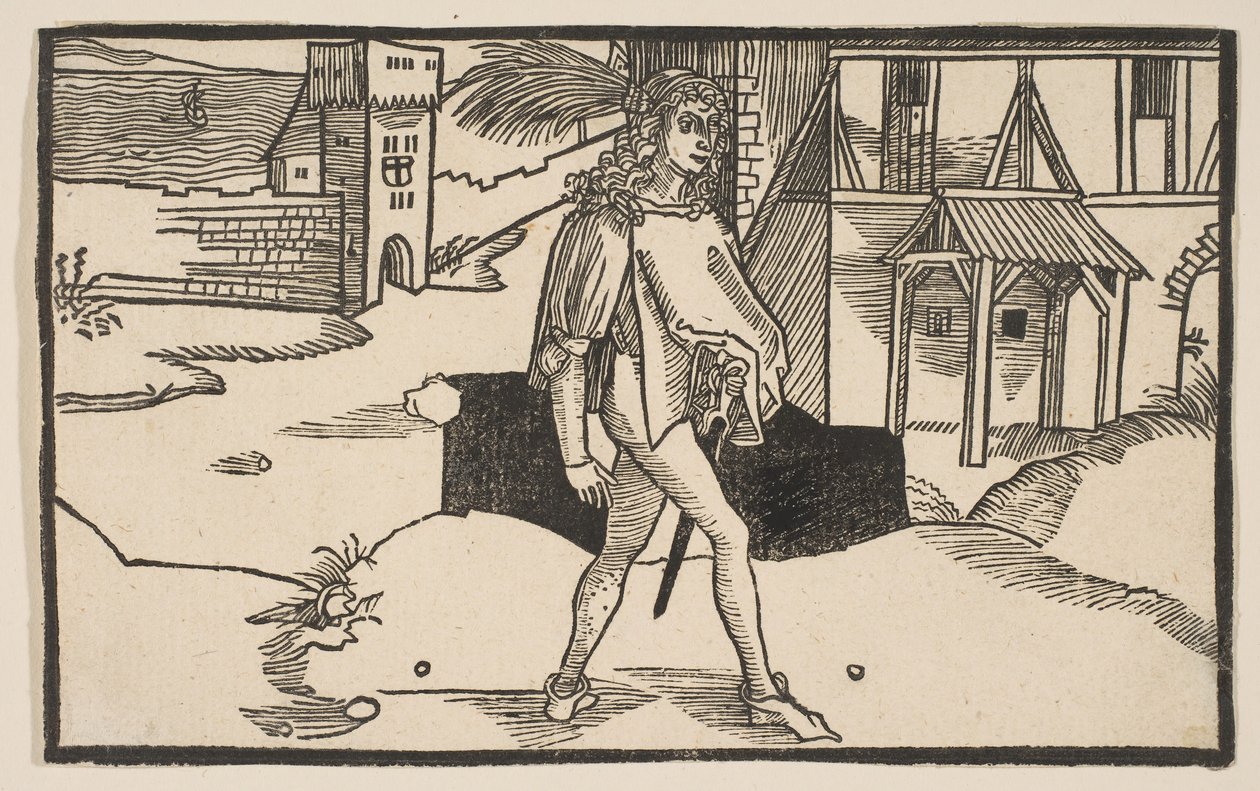 Eunuco, de A Comédia de Terence, reimpressão do século XIX. de Albrecht Dürer