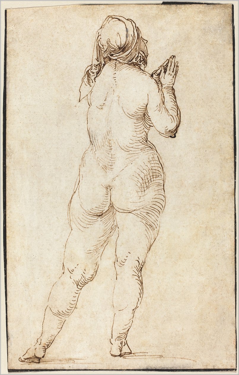 Nu feminino orando de Albrecht Dürer