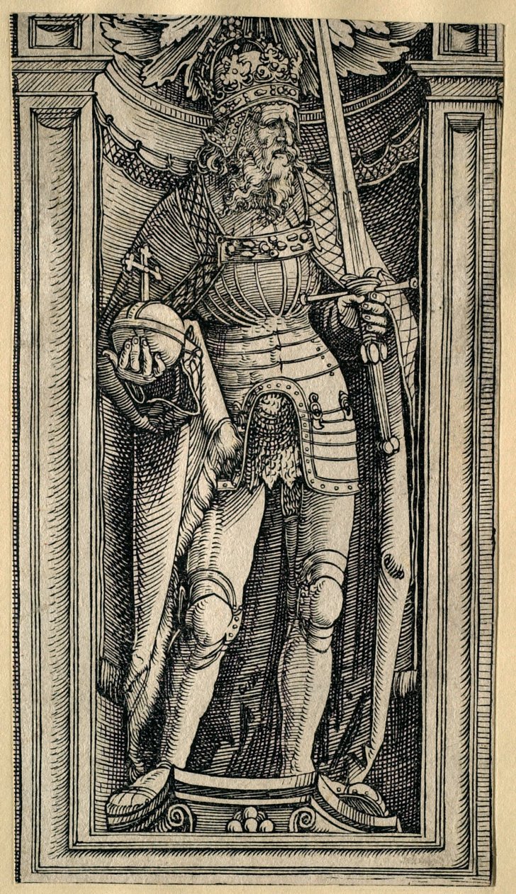 Figura de uma coluna do arco de Albrecht Dürer