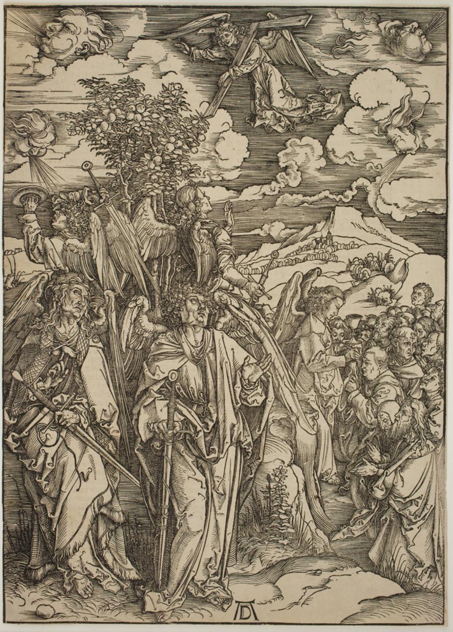 Quatro Anjos Mantendo os Ventos de Albrecht Dürer