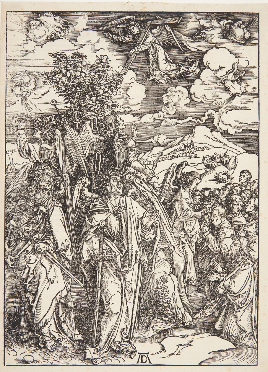 Quatro Anjos Mantendo os Ventos de Albrecht Dürer