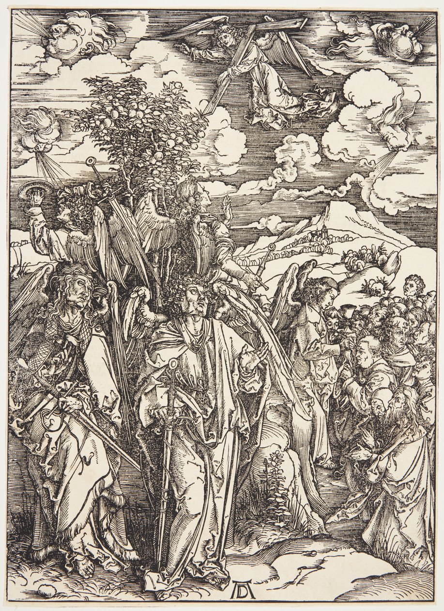 Quatro Anjos Mantendo os Ventos de Albrecht Dürer