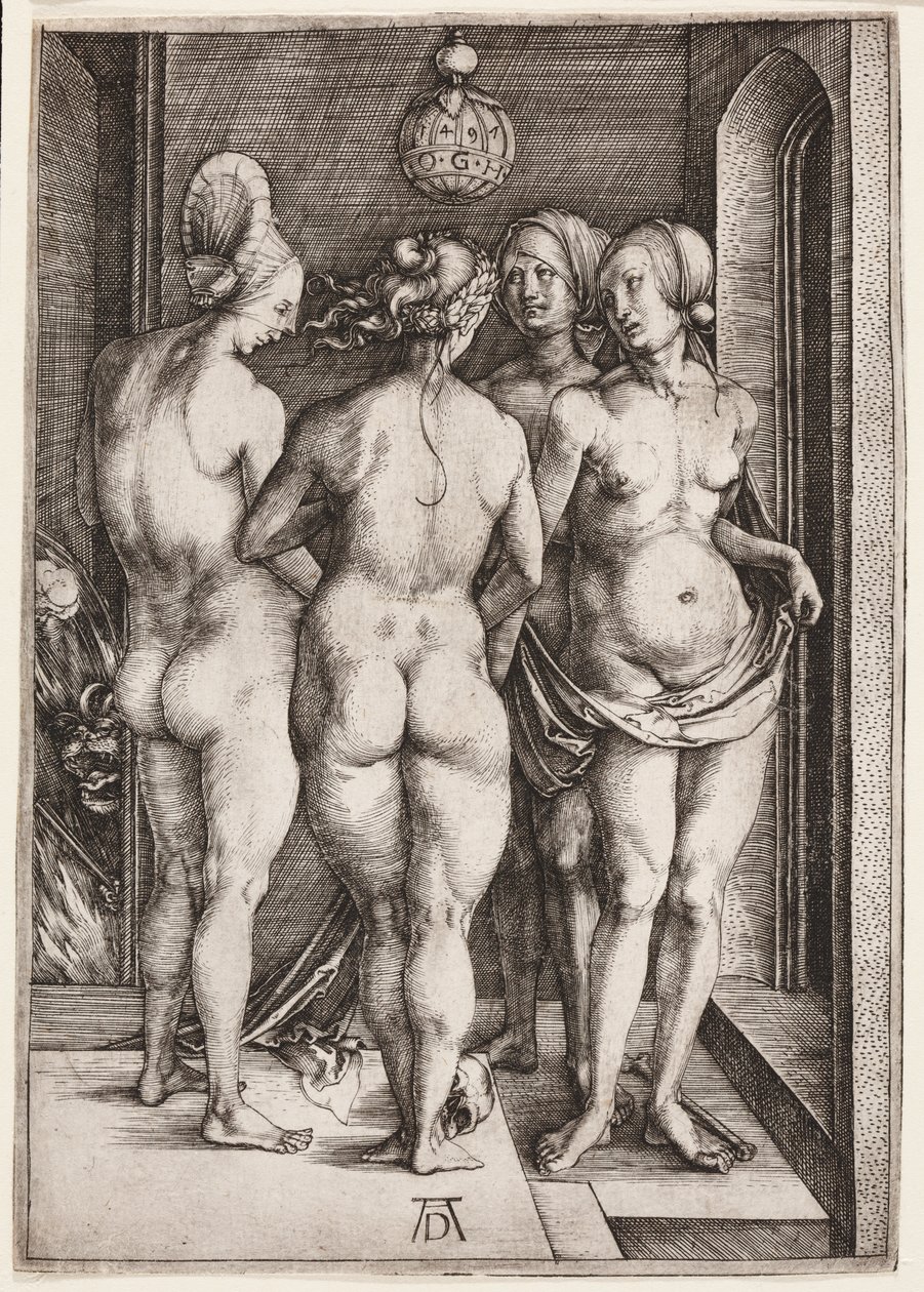 Quatro mulheres nuas (As quatro bruxas) de Albrecht Dürer