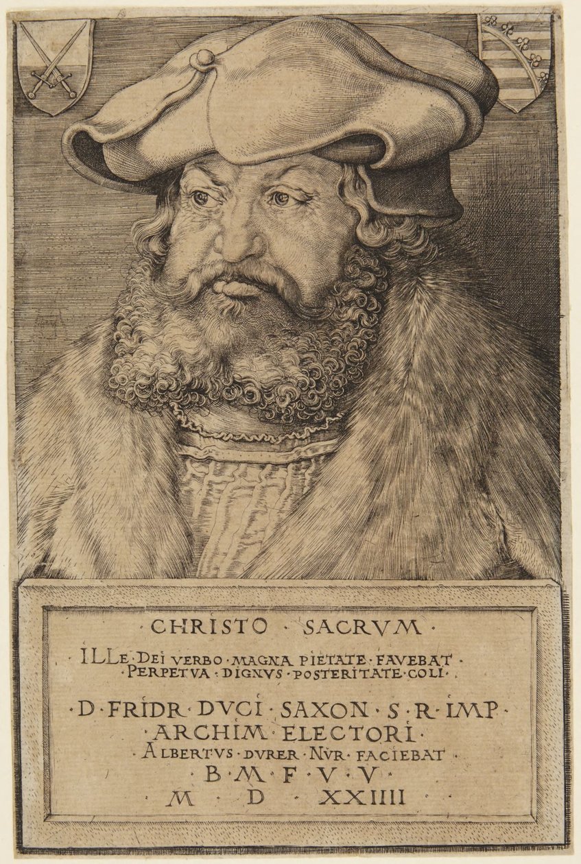 Frederico, eleitor da Saxónia (B.104; M.102) de Albrecht Dürer