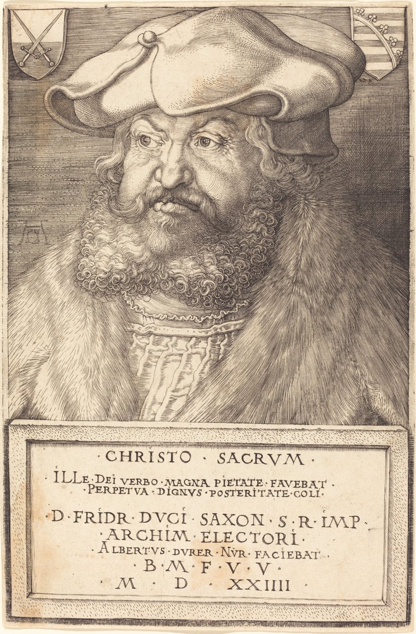 Frederico, o Sábio, Eleitor da Saxônia de Albrecht Dürer