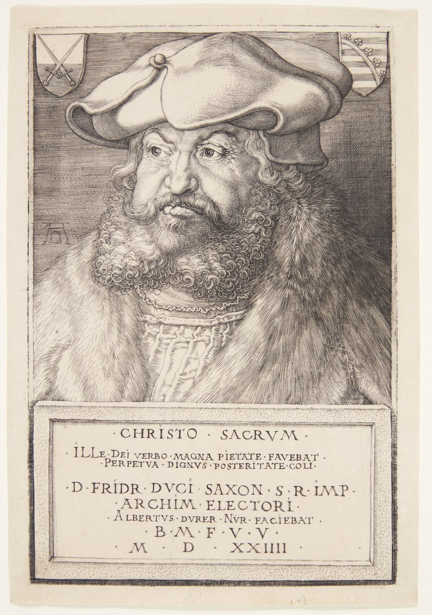 Frederico, o Sábio, Eleitor da Saxônia de Albrecht Dürer