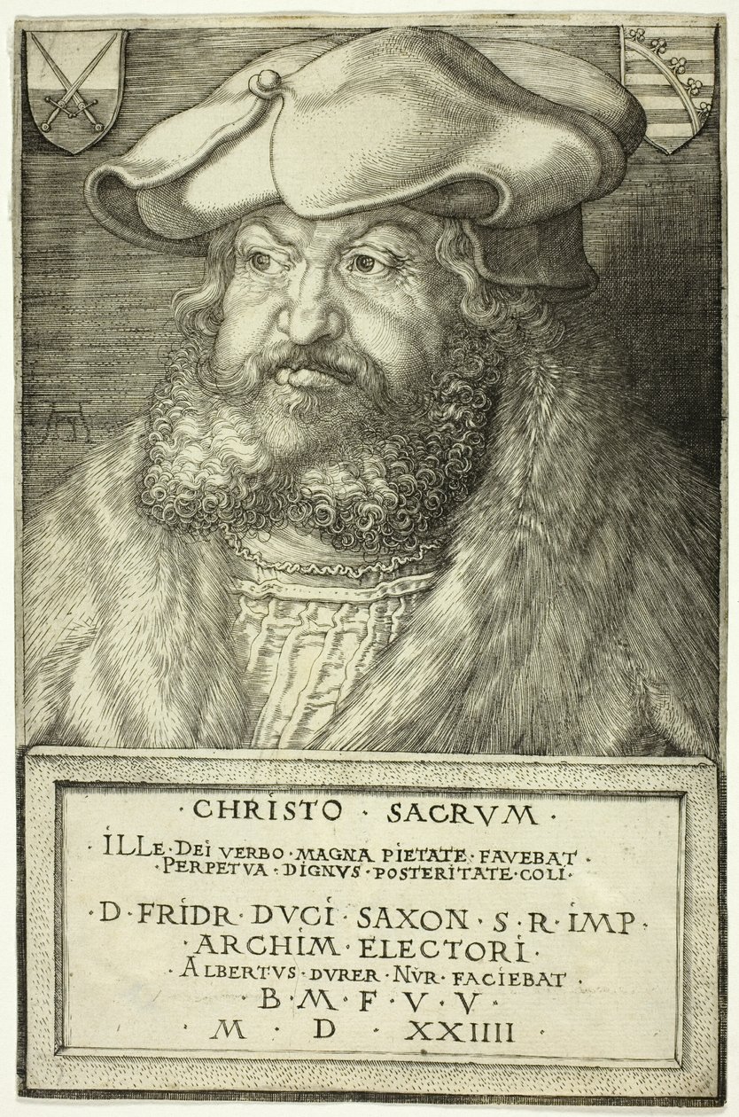 Frederico, o Sábio, Eleitor da Saxônia de Albrecht Dürer