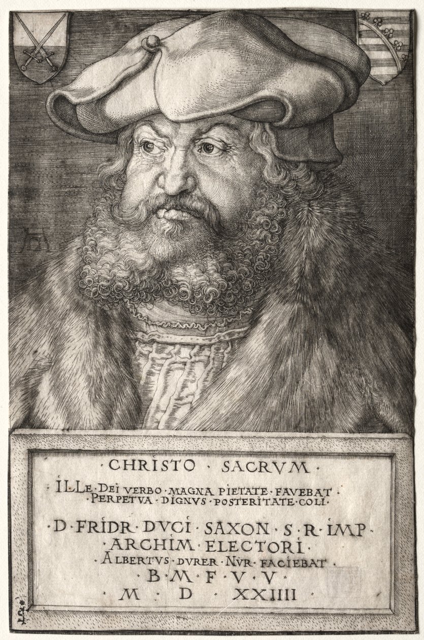 Frederico, o Sábio, Eleitor da Saxônia de Albrecht Dürer