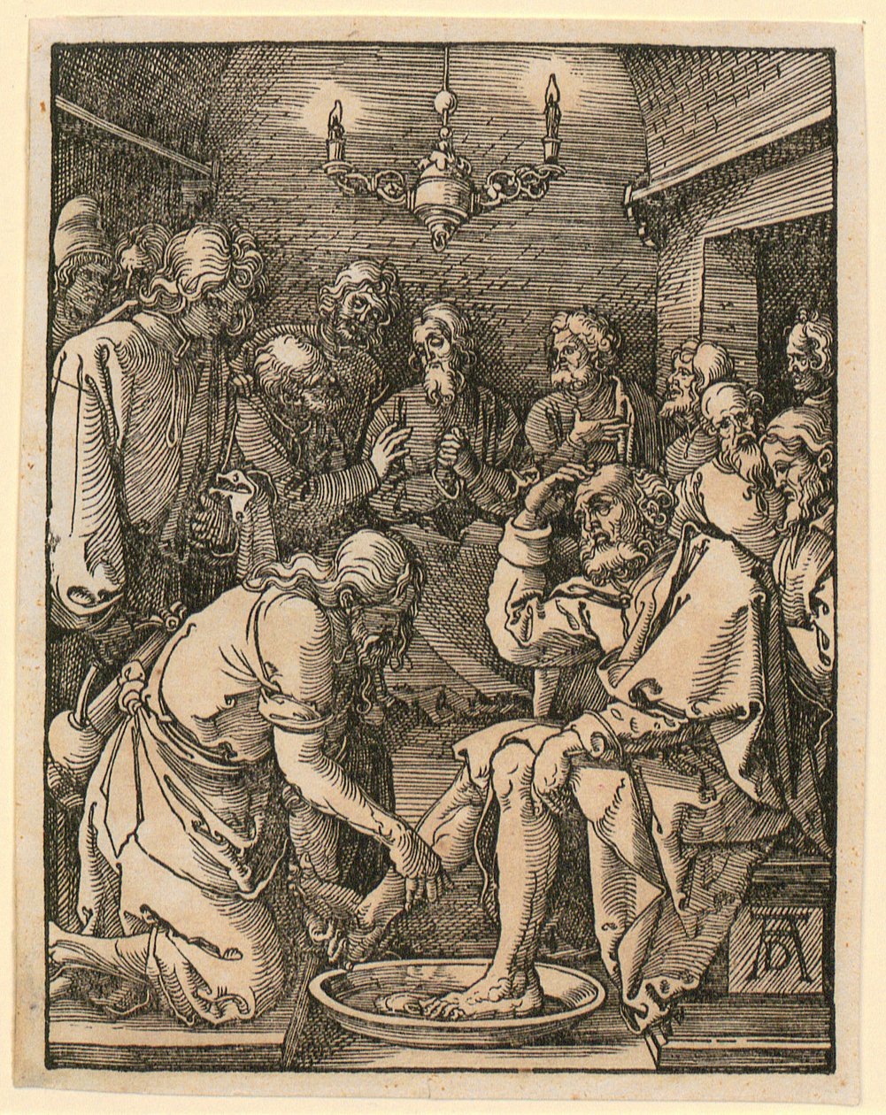 Lava-pés, prancha 10 da série «Pequena Paixão em xilogravura» de Albrecht Dürer