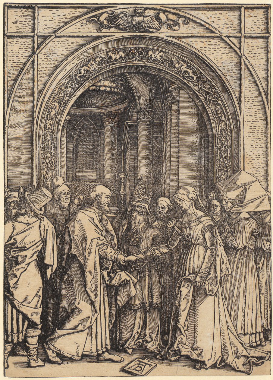 Nascimento de Maria, folha 5 da série «A Vida de Maria» de Albrecht Dürer