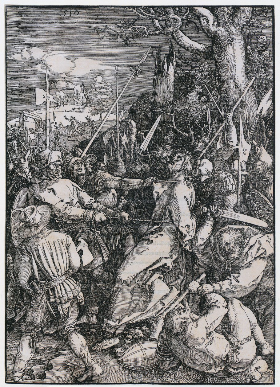A Prisão de Cristo, folha 4 da série «A Grande Paixão» de Albrecht Dürer