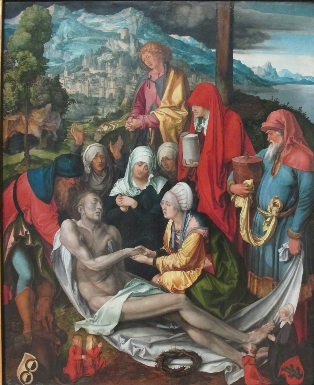 Alemão: Beweinung Christi ("Glimsche Beweinung") Lamentação de Cristo de Albrecht Dürer