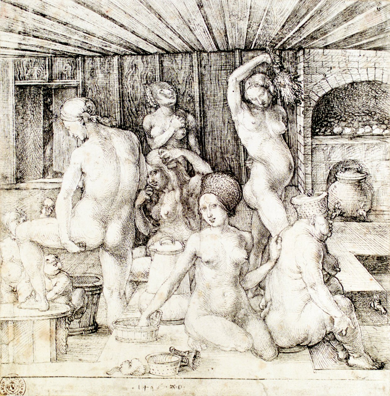 Alemão: Frauenbad O banho das mulheres de Albrecht Dürer