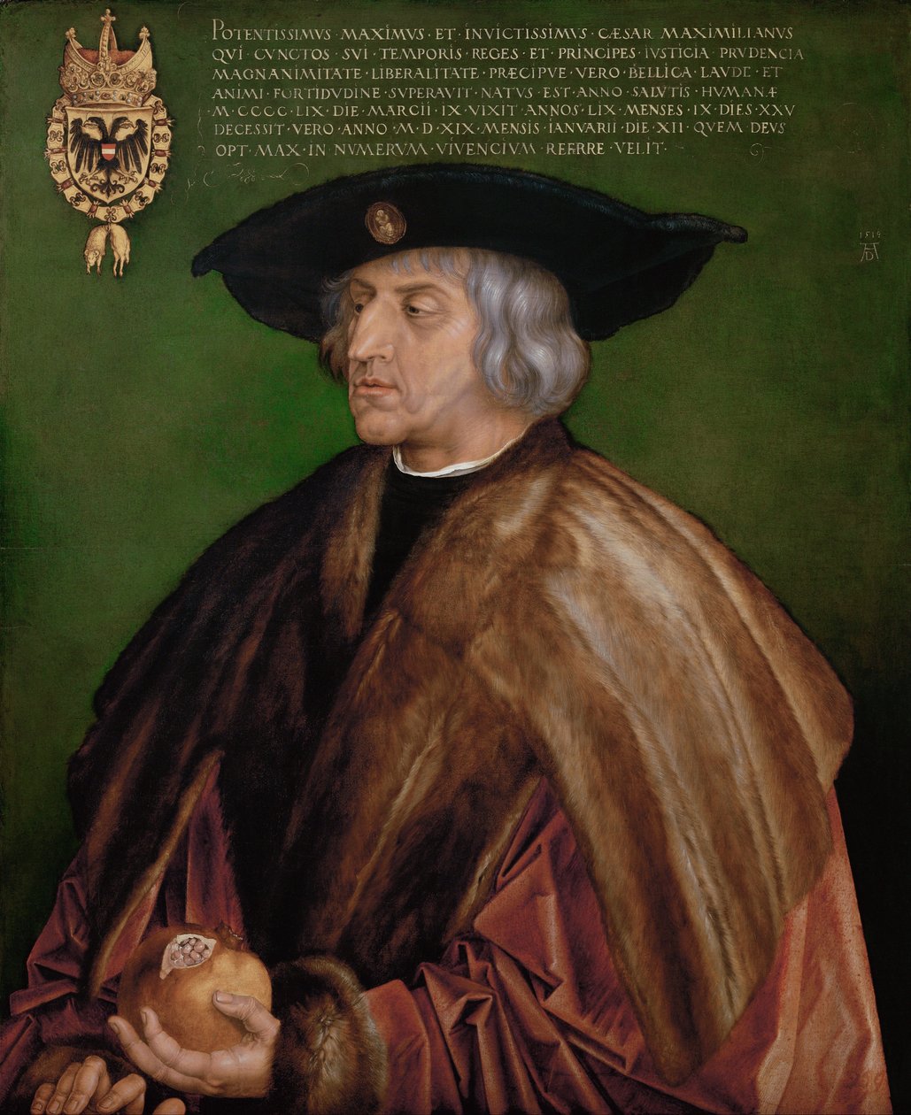 Alemão: Kaiser Maximilian I. Imperador Maximilian I de Albrecht Dürer