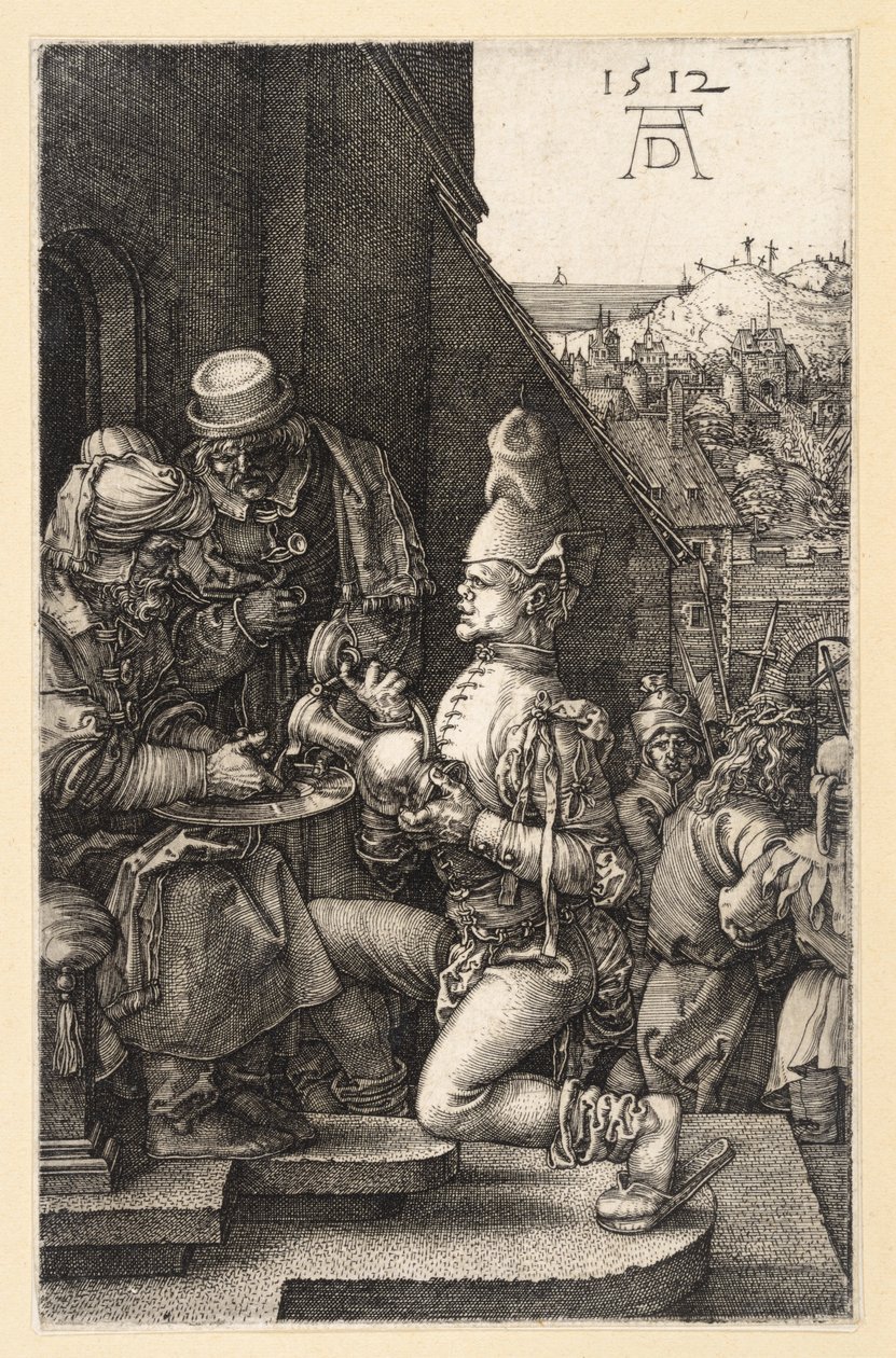 Pilatos lava as mãos (Paixão em gravura) de Albrecht Dürer