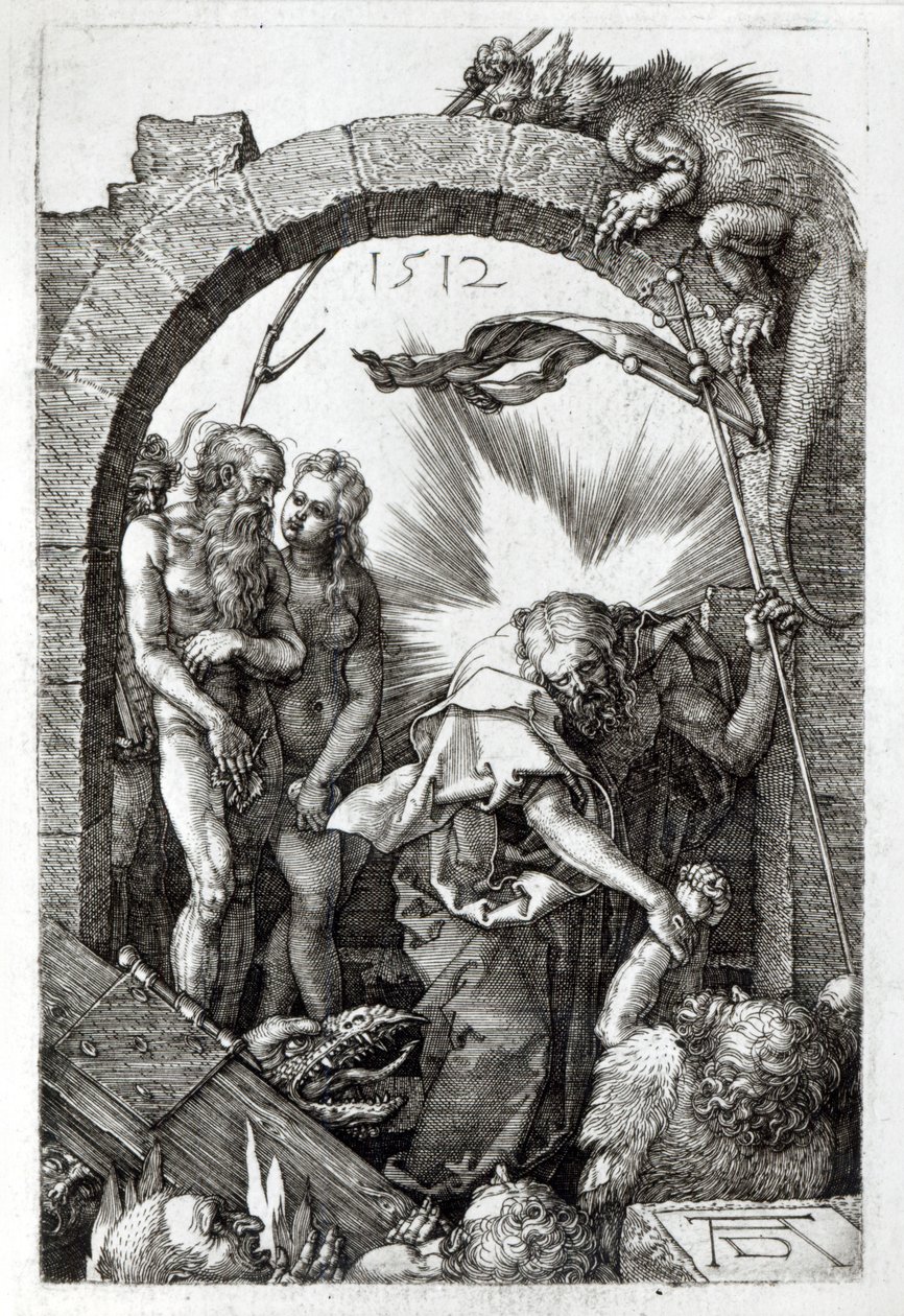 Angustiante do Inferno ou descida de Cristo ao Limbo, 1512 de Albrecht Dürer