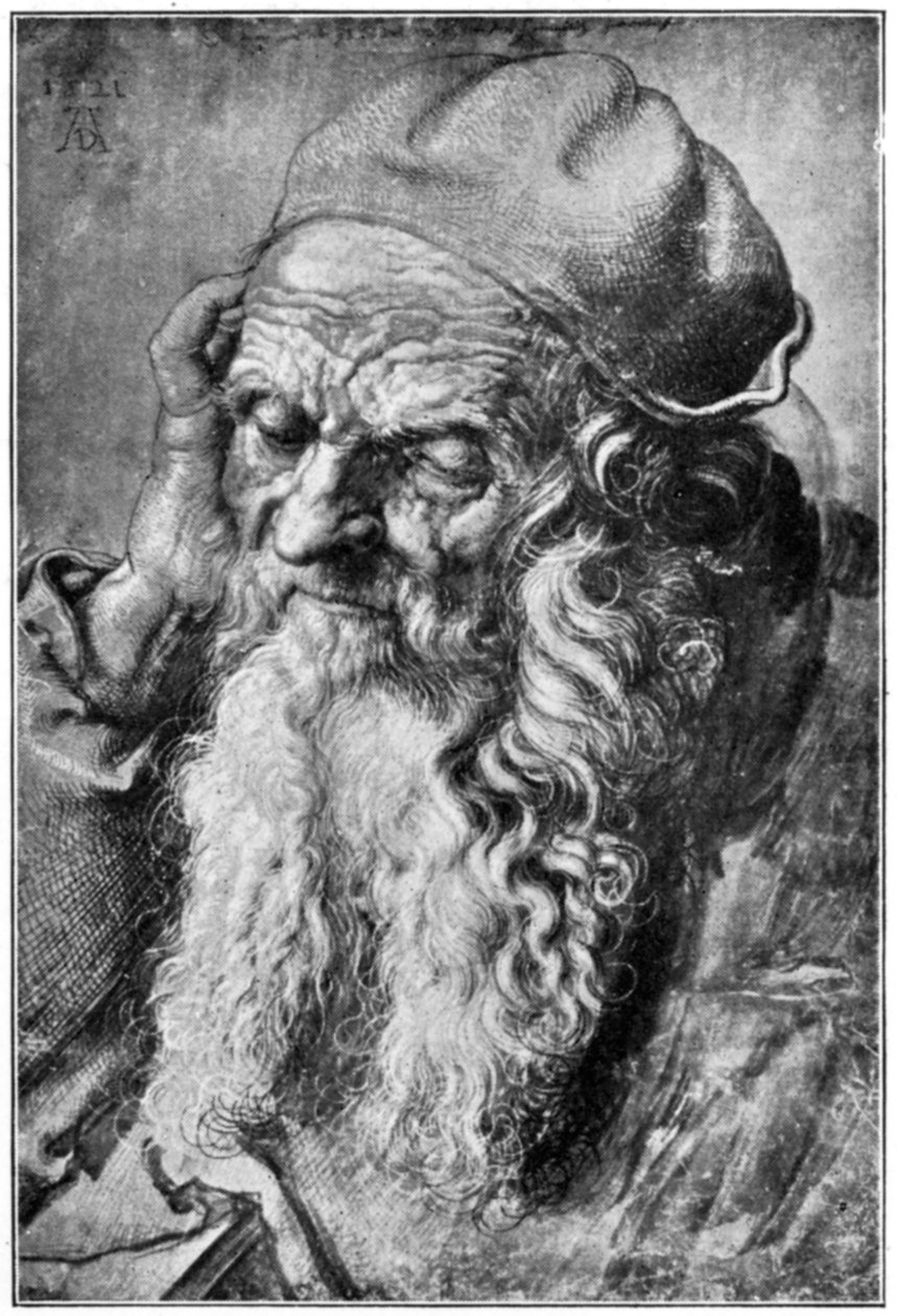 Chefe do Velho, final do século XV-XVI, 1912. de Albrecht Dürer