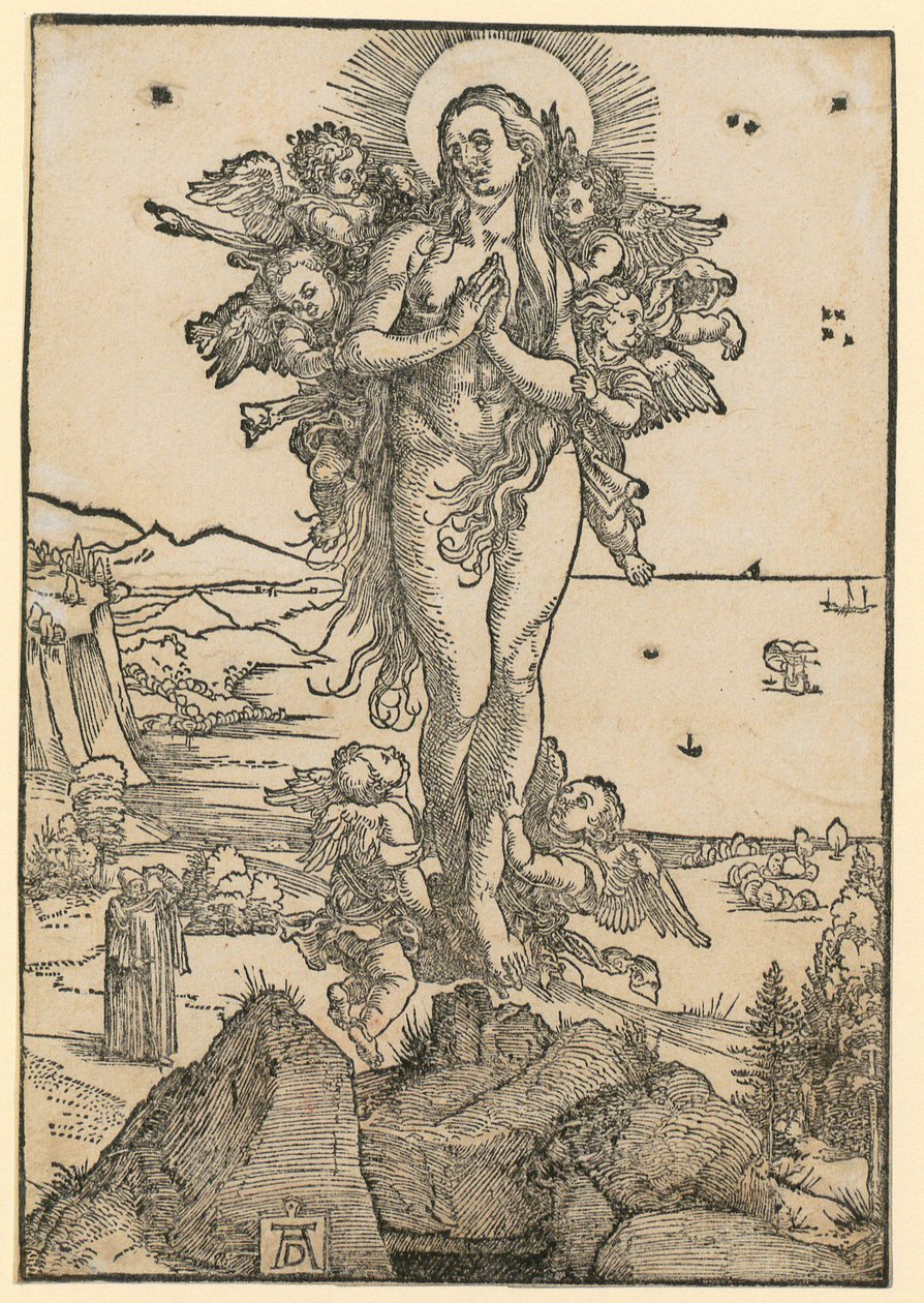Os Santos Bispos Nicolau, Ulrico e Erasmo de Albrecht Dürer