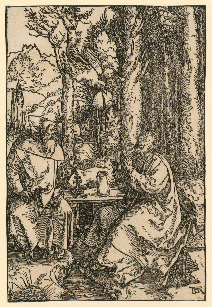 Os santos eremitas António e Paulo de Albrecht Dürer