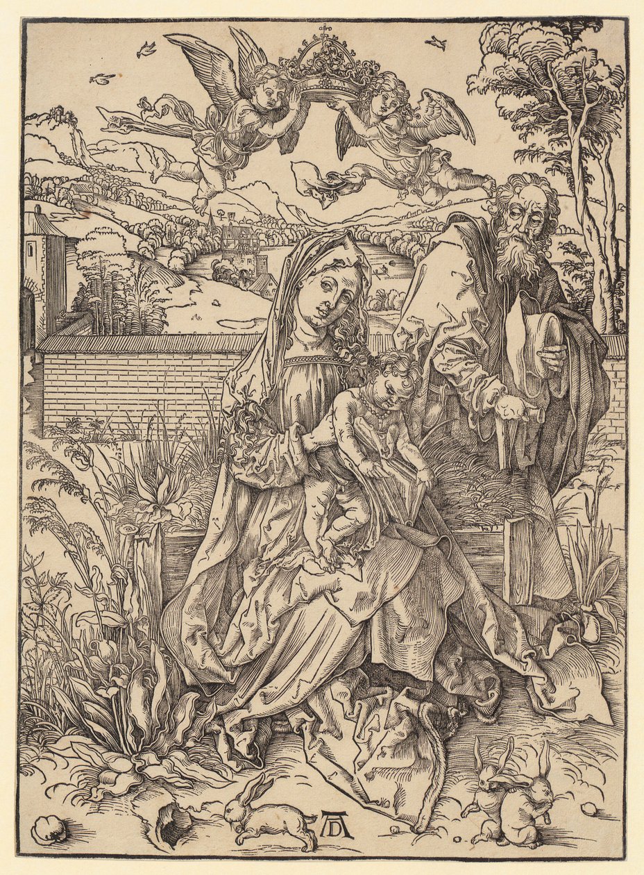 Sagrada Família com as três lebres de Albrecht Dürer