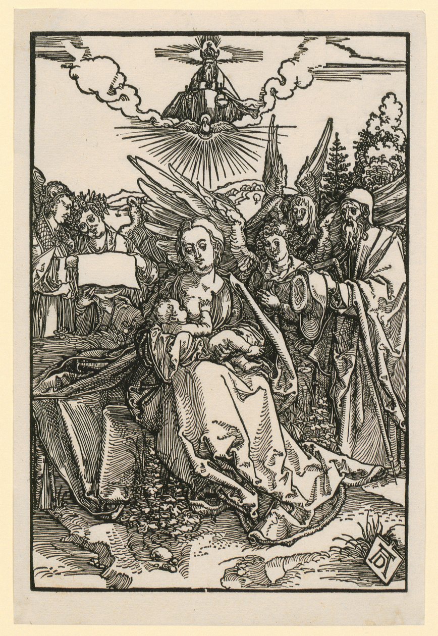 Sagrada Família com cinco anjos de Albrecht Dürer