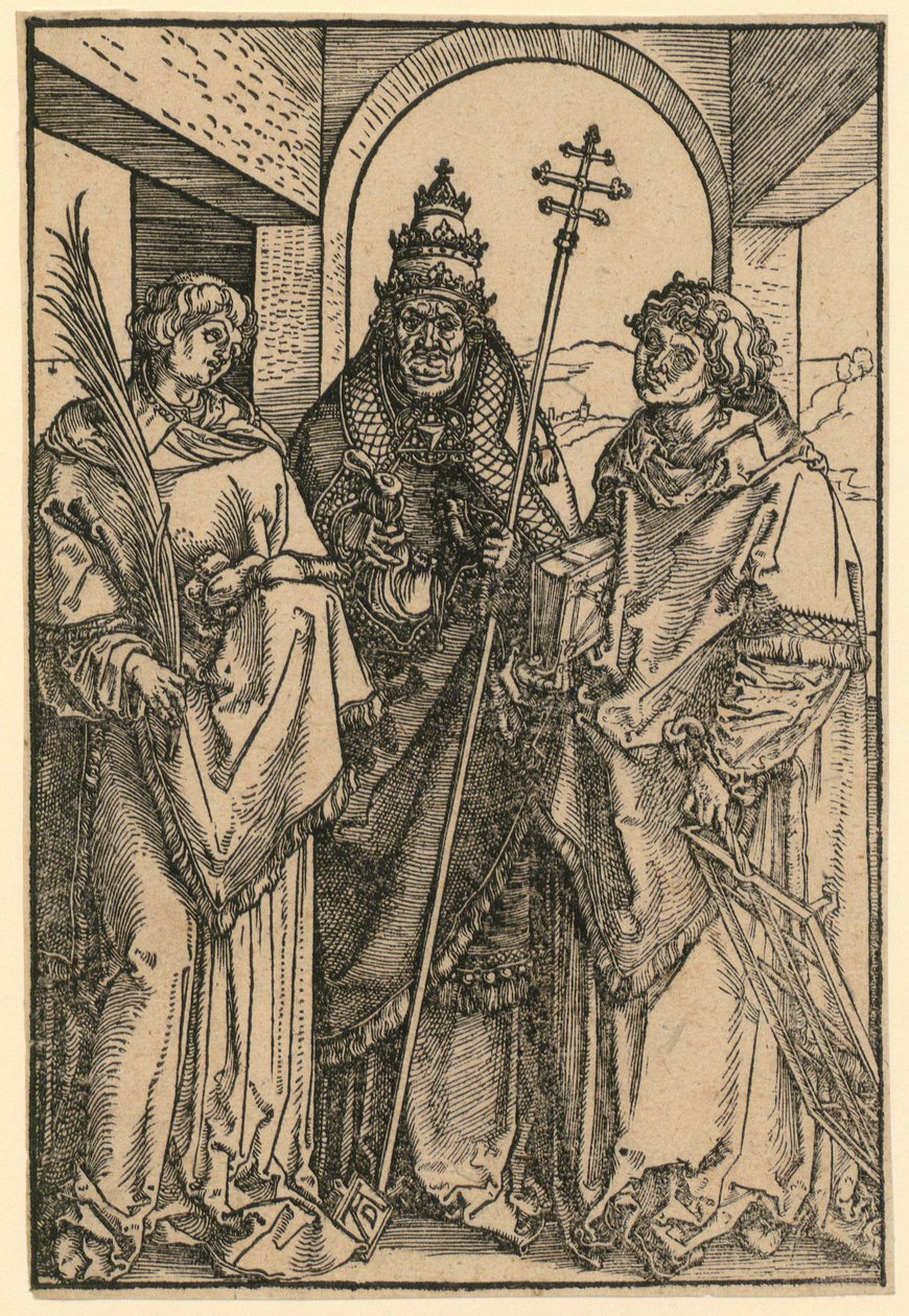 São Estêvão, São Sisto e São Lourenço de Albrecht Dürer