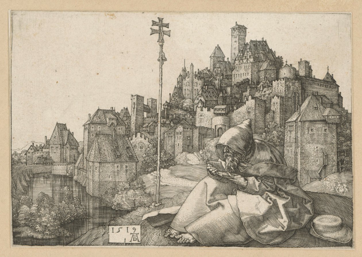 Santo António lendo de Albrecht Dürer