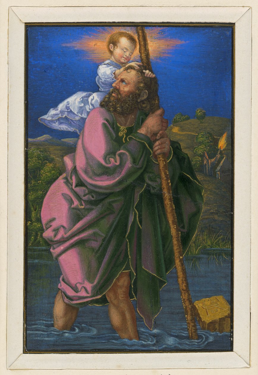 São Cristóvão voltado para a esquerda de Albrecht Dürer