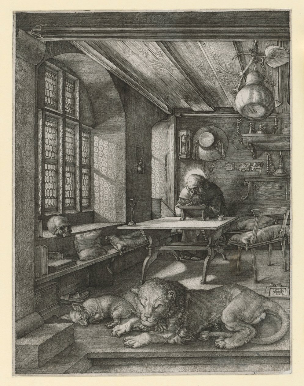 São Jerónimo no seu gabinete de estudo de Albrecht Dürer