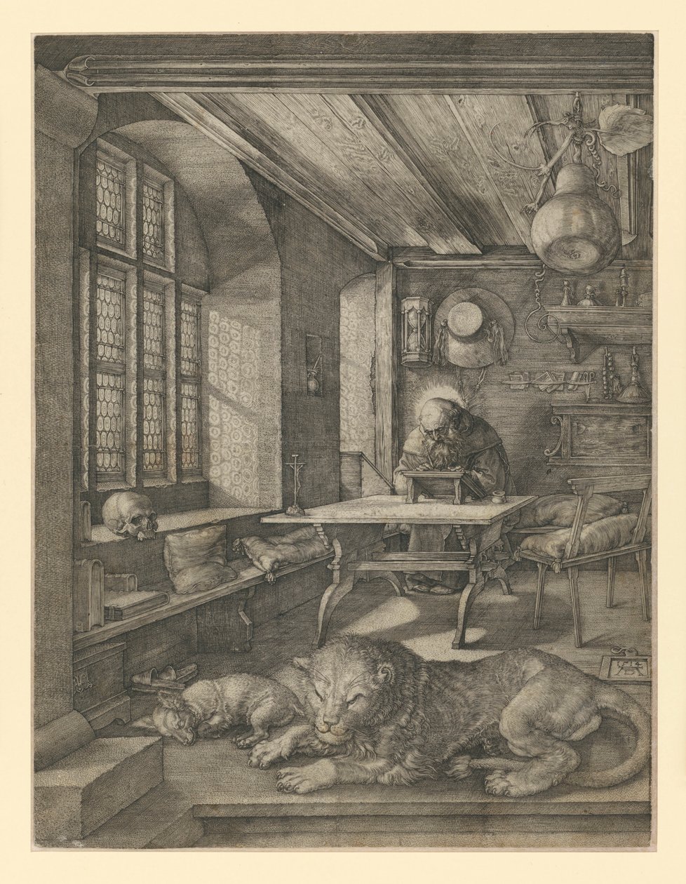 São Jerónimo no seu gabinete de trabalho de Albrecht Dürer