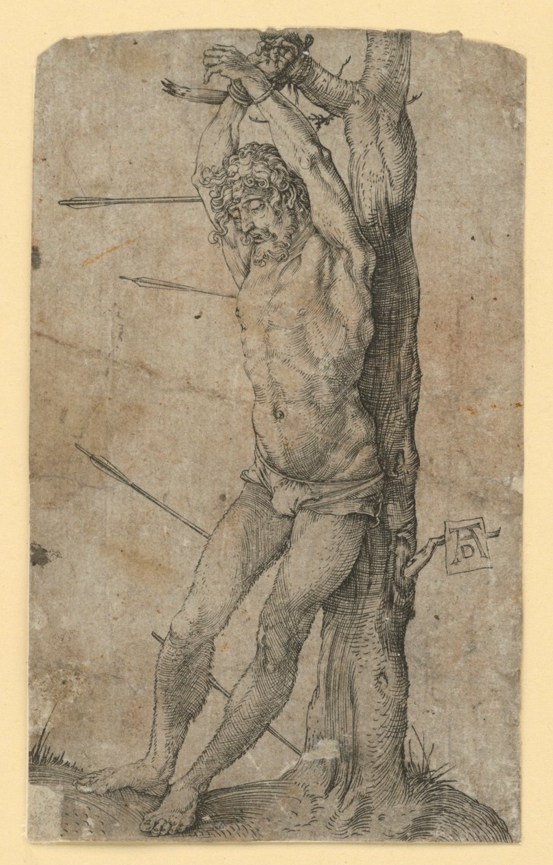 São Sebastião amarrado a uma árvore de Albrecht Dürer