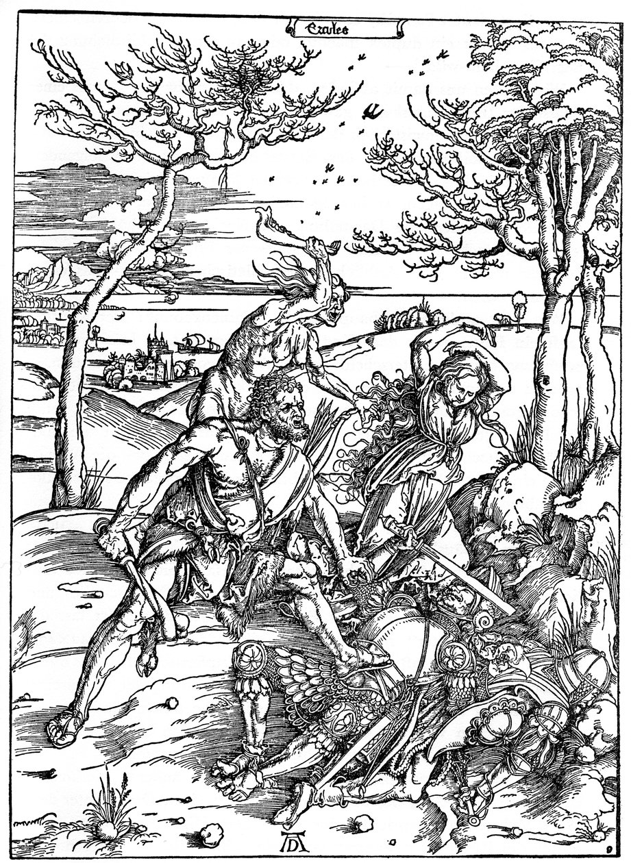 Hercules Killing the Molionides, c1496-1498, 1936 de Albrecht Dürer