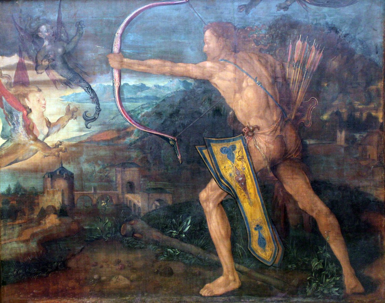 Hércules mata as aves do Estínfalo de Albrecht Dürer